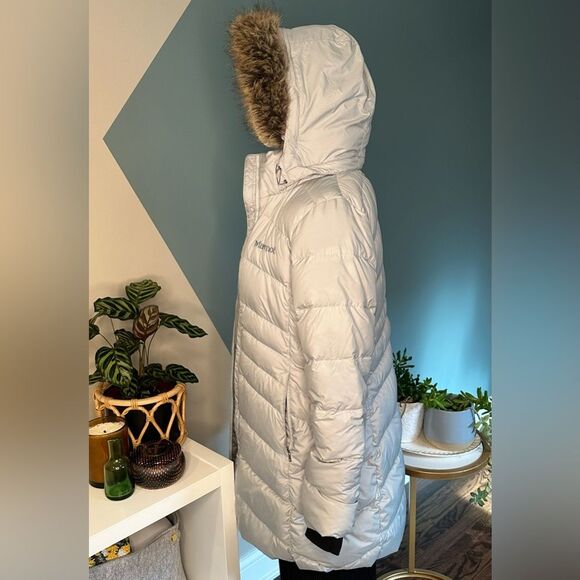 Marmot Montreal Women's 700 Down Puffer Coat - Glacier Grey | Size M - Picture 2 of 13